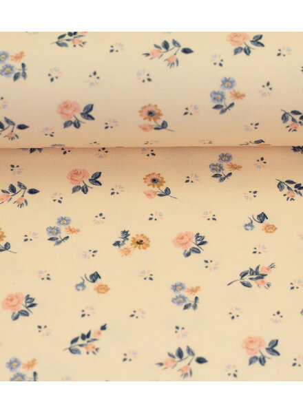 Swafing salmon flowers - jersey