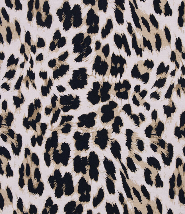 Swafing prachtige leo print - french terry