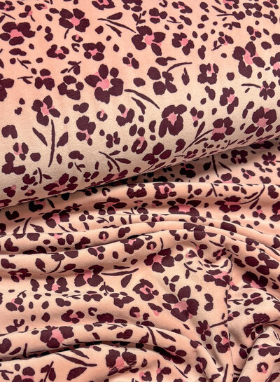 leopard spot pink - nicky velours