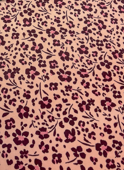 luipaardvlekjes roze - nicky velours