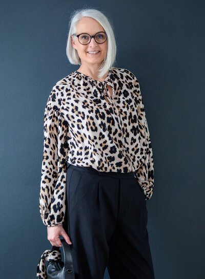 Swafing leopard beige - viscose twill