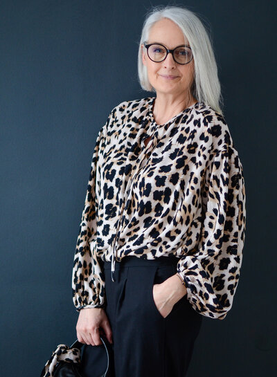 Swafing leopard beige - viscose twill