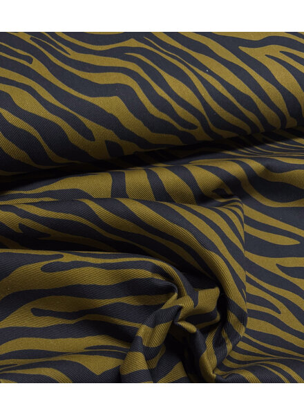 cotton gabardine twill - zebra