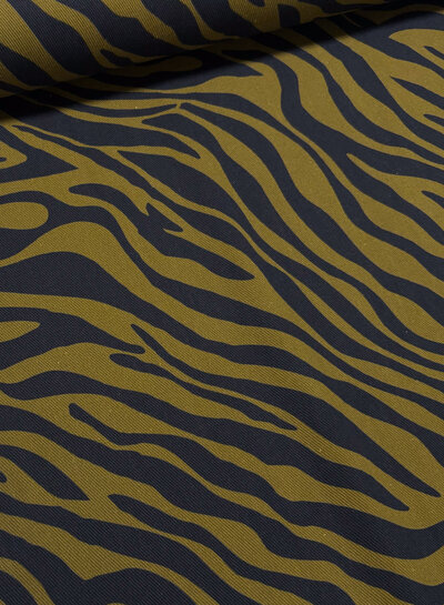 cotton gabardine twill - zebra