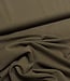 khaki bruin soepelvallende gabardine