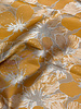 ochre champagne-colored flowers with a subtle sheen - jacquard