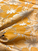 oker champagnekleurige bloemen  met subtiele glans - jacquard