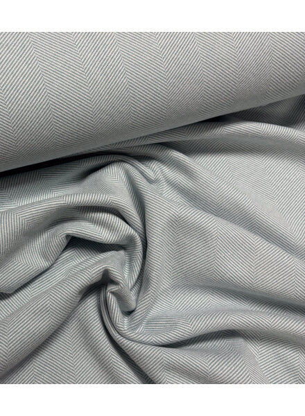 sky blue  herringbone - wool touch jacquard - mantels en winterse kleding