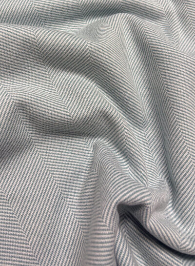 sky blue  herringbone - wool touch jacquard - mantels en winterse kleding