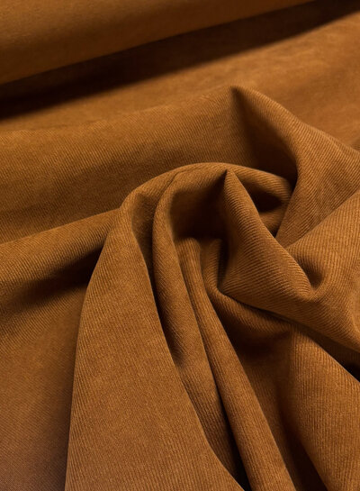 A la Ville tobacco - beautiful velvet with twill binding