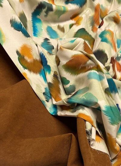 A la Ville tobacco - prachtige velours met  twill binding