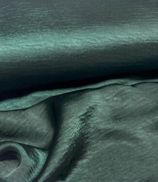 petrol green - high drape satin