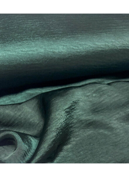 petrolgroen - high drape satijn