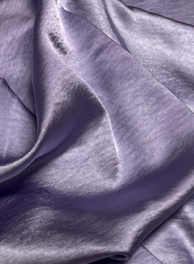 lilac - high drape satin
