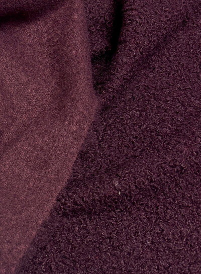 eggplant - bouclé - beautiful warm coat fabric