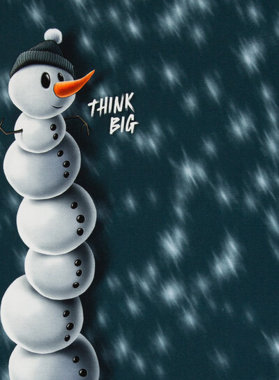 THORSTEN BERGER Winter Moods - French terry panel of 85 cm by 150 cm