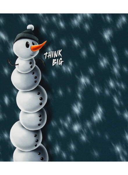 THORSTEN BERGER Winter Moods  - french terry paneel van 85 cm op 150 cm