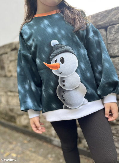 THORSTEN BERGER Winter Moods  - french terry paneel van 85 cm op 150 cm