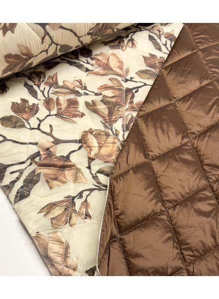 Madeline Autumn branches stepper - quilted coat fabric