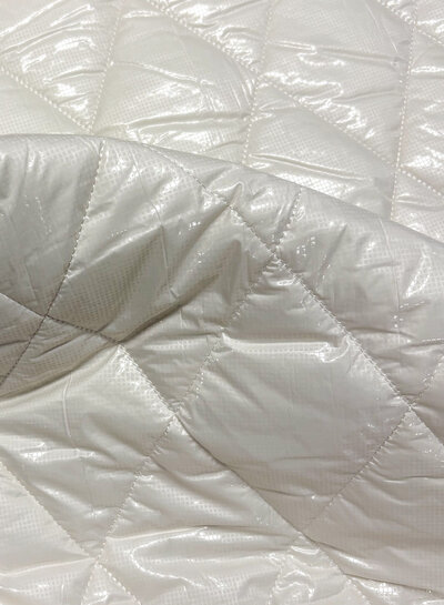 off-white foil - stepper - quilted - double-faced