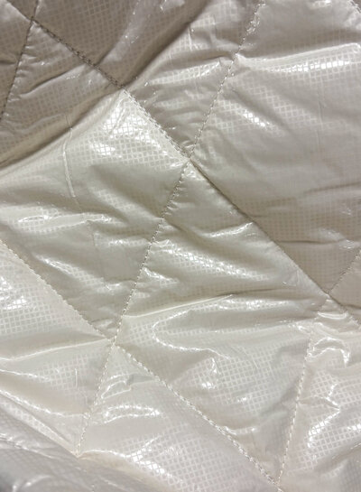 off-white foil - stepper - quilted - double-faced