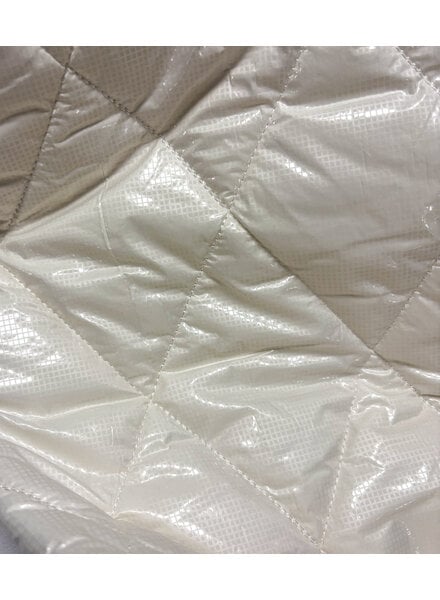 off-white foil - stepper - quilted - double-faced