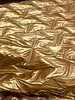 strikes- gold stepper - matelassed fabric puffer