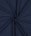 marineblauw stonewashed / papertouch popeline katoen