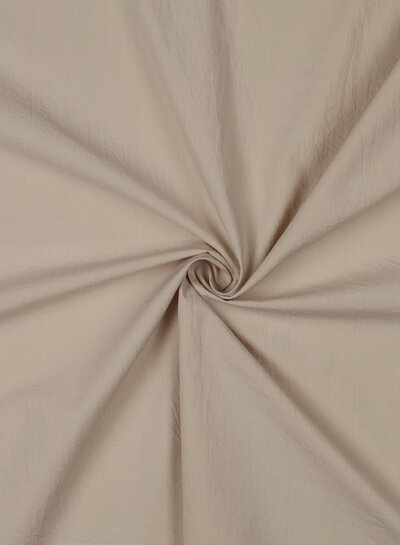 beige stonewashed / paper touch. poplin cotton