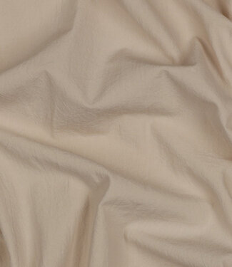 beige stonewashed / paper touch. poplin cotton