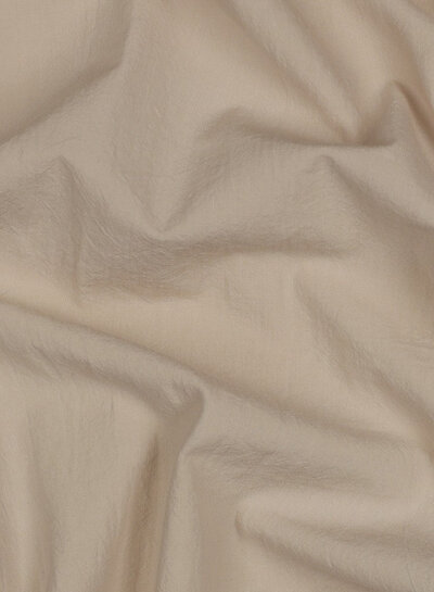 beige stonewashed poplin cotton
