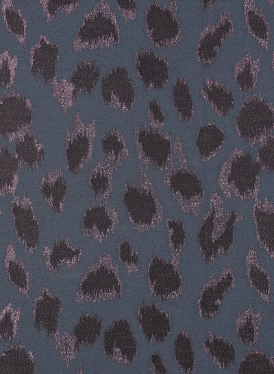 nachtblauw en aubergine prachtig met lurex - geweven jacquard