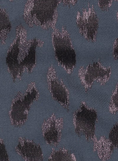 nachtblauw en aubergine prachtig met lurex - geweven jacquard