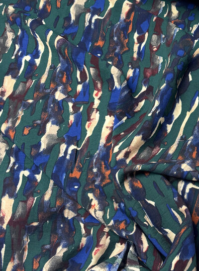 Bel'Etoile abstract groene print - viscose