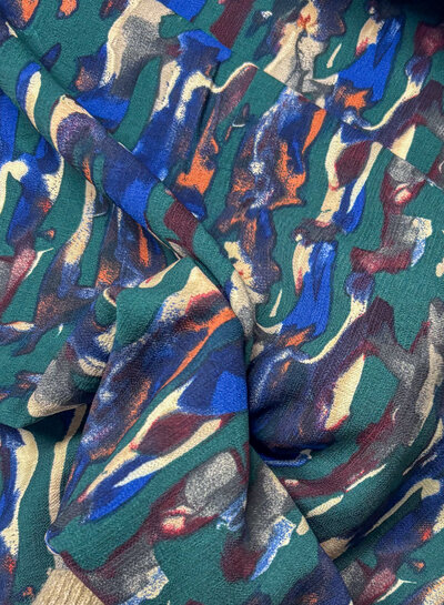 Bel'Etoile abstract groene print - viscose