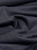 midnight blue with soft lilac pine stripe - woven bamboo blend - very soft fabric and no wrinkles