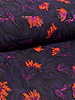 A la Ville aubergine and rust beautiful softly falling jacquard