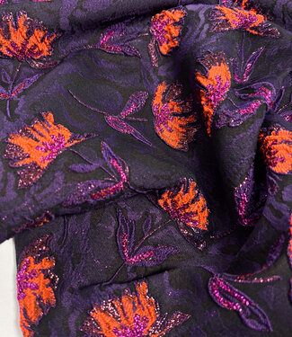 A la Ville aubergine en roest prachtige soepelvallende jacquard