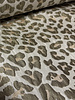 soft khaki leopard - beautiful woven jacquard