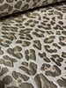 soft khaki leopard  - prachtige geweven jacquard