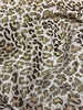 soft khaki leopard - beautiful woven jacquard