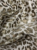 soft khaki leopard - beautiful woven jacquard