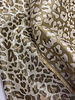soft khaki leopard  - prachtige geweven jacquard