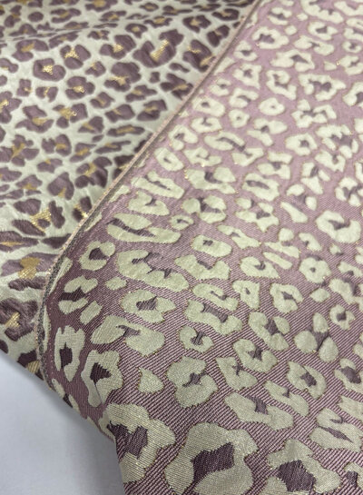 dark lilac leopard - beautiful woven jacquard