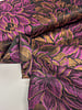 copper/fuchsia flowers - softly flowing jacquard