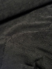 black - velour fleece - double-faced