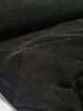 black - velour fleece - double-faced