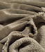 taupe - velours fleece - double face