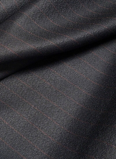 midnight blue with burgundy pine stripe - woven bamboo blend - very soft fabric and no wrinkles