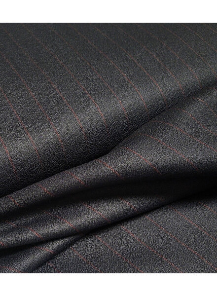midnight blue with burgundy pine stripe - woven bamboo blend - very soft fabric and no wrinkles